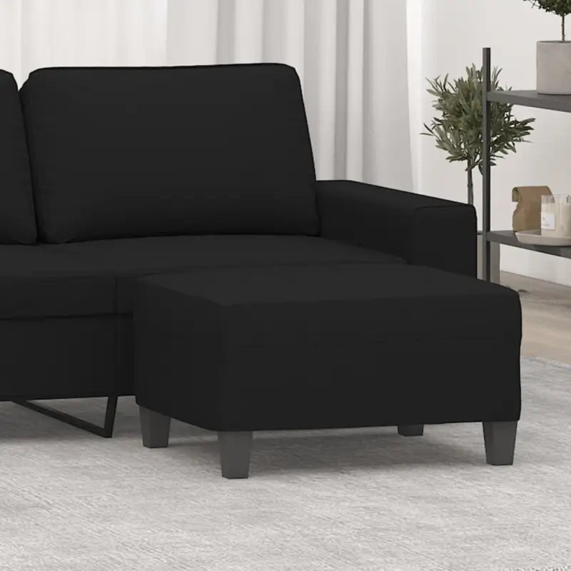 Poefs Een stijlvolle en duurzame voetenbank voor je interieur - Zwart / 70 x 55 x 41 cm / 1 - Poefs