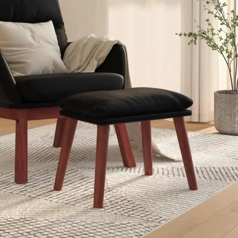 Poefs met kunstlederen afwerking voor een modern en comfortabel interieur - Poefs