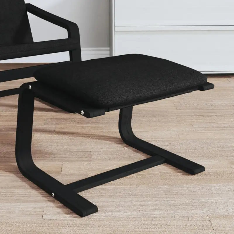 Poefs met massief berkenhout voor een modern en duurzaam interieur - Zwart / 1 - Poefs