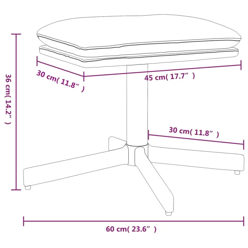 Poefs met metalen poten voor een modern en comfortabel interieur - Poefs