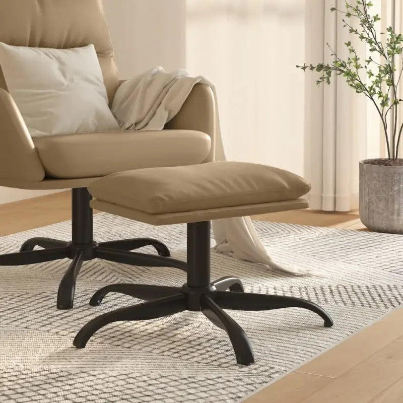 Poefs met metalen poten voor een modern en duurzaam interieur - Cappuccino / 1 - Poefs