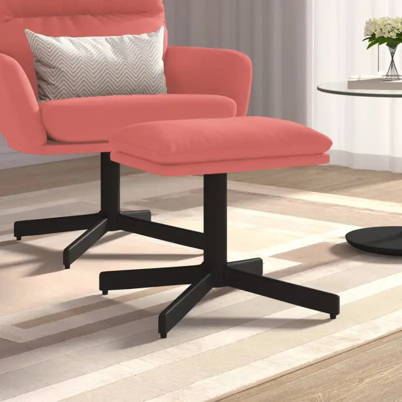 Poefs met metalen poten voor een modern en luxe interieur - Roze / 1 - Poefs
