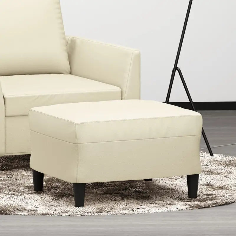 Poefs voor een modern en comfortabel interieur - Crème / 60 x 50 x 41 cm / 1 - Poefs