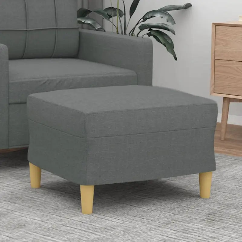 Poefs voor een moderne en comfortabele interieuraccent - Donkergrijs / 60 x 50 x 41 cm / 1 - Poefs