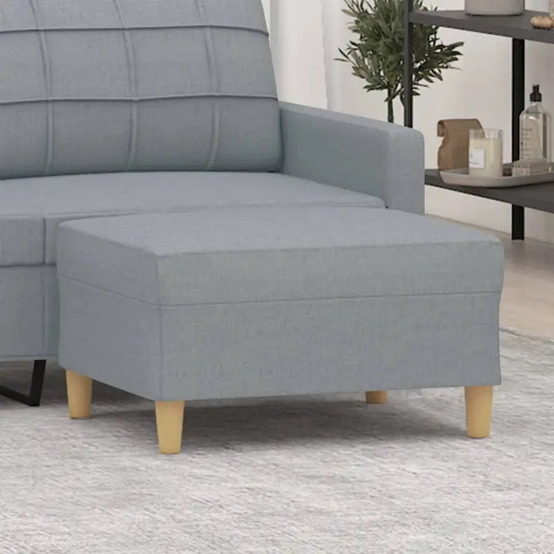 Poefs voor een moderne en comfortabele interieuraccent - Lichtgrijs / 70 x 55 x 41 cm / 1 - Poefs