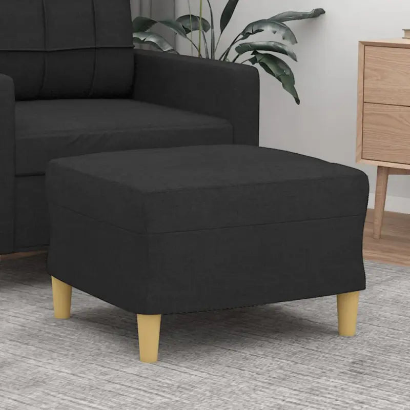 Poefs voor een moderne en comfortabele interieuraccent - Zwart / 60 x 50 x 41 cm / 1 - Poefs