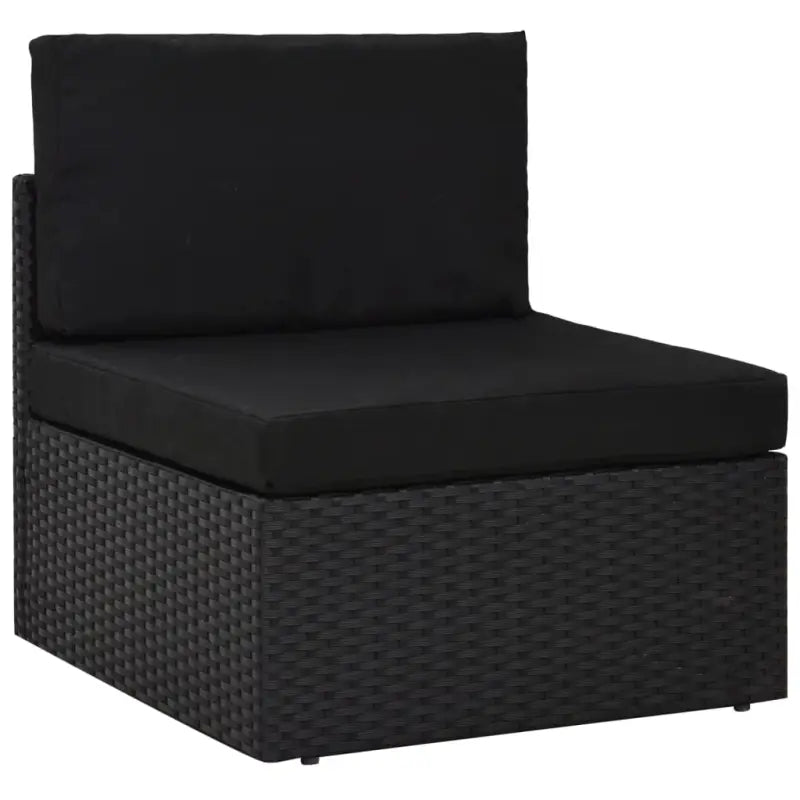 Poly rattan loungeset met comfortabele breedte en diepte zitting voor tuin genieten - Tuinsets