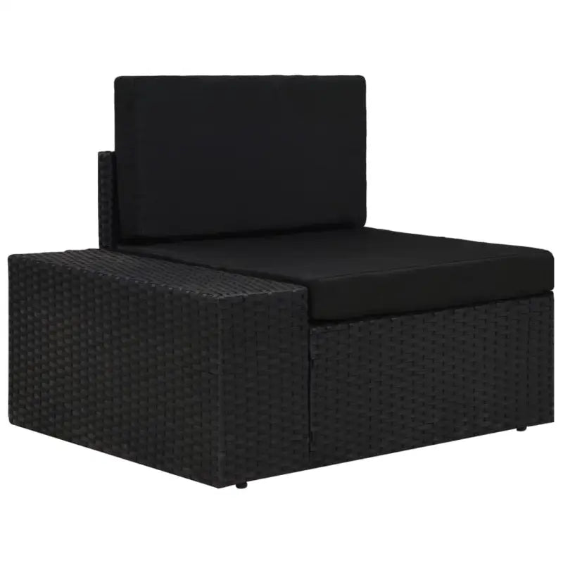 Poly rattan loungeset met comfortabele breedte en diepte zitting voor tuin genieten - Tuinsets