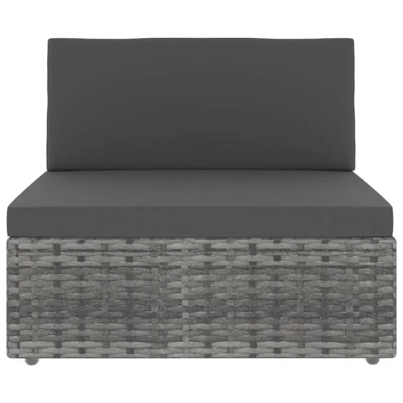 Poly rattan loungeset met comfortabele breedte en diepte zitting voor tuin - Tuinsets