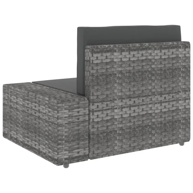 Poly rattan loungeset met comfortabele breedte en diepte zitting voor tuin - Tuinsets