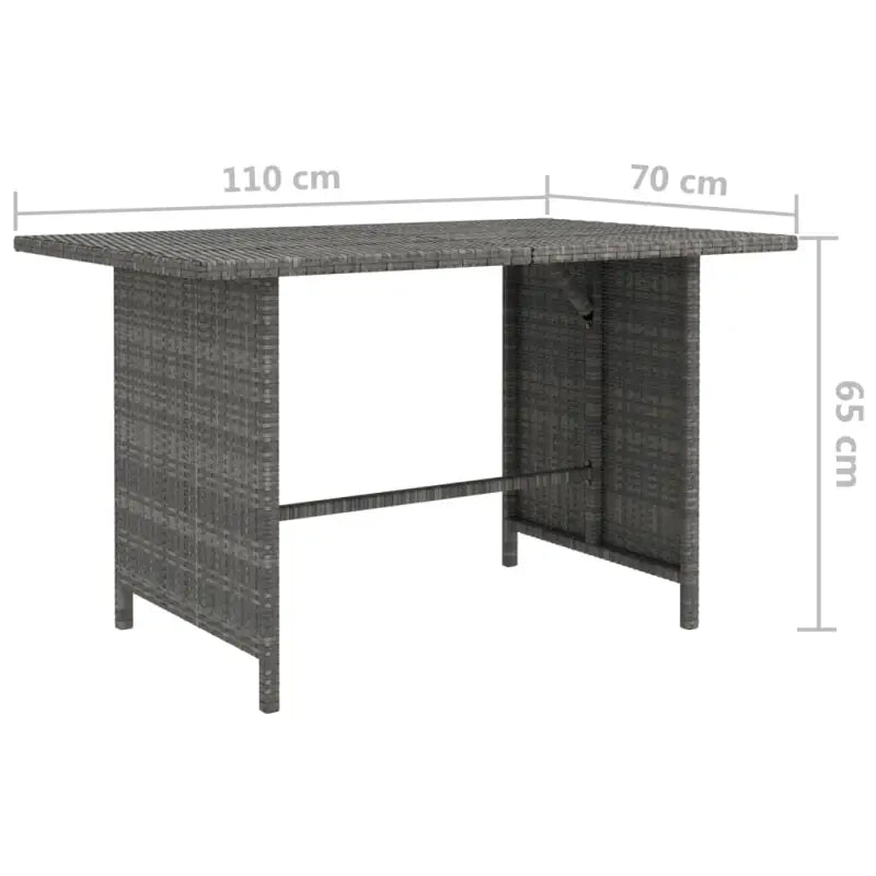 Poly rattan loungeset met diepte zitting en comfortabel materiaal vulling - Tuinsets