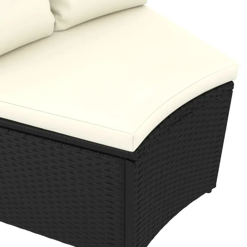 Poly rattan loungeset met gepoedercoat staal voor een ontspannen tuinhoek - Tuinsets