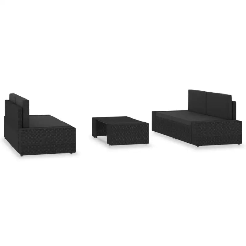 Poly rattan loungeset voor stijlvolle en comfortabele tuinbijeenkomsten - Tuinsets