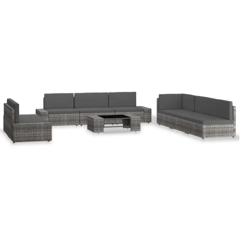 Poly Rattan Loungeset voor Tuin met comfortabele afmetingen en stijl - Tuinsets