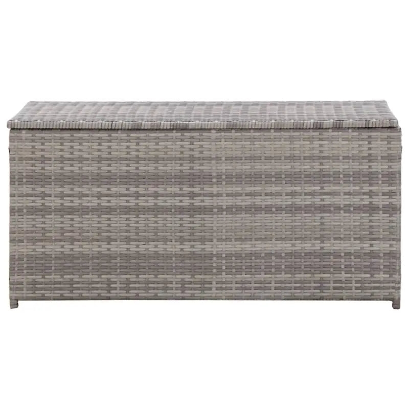 Poly Rattan Opbergbox met Gepoedercoat Stalen Frame voor Buiten - Opbergboxen voor buiten