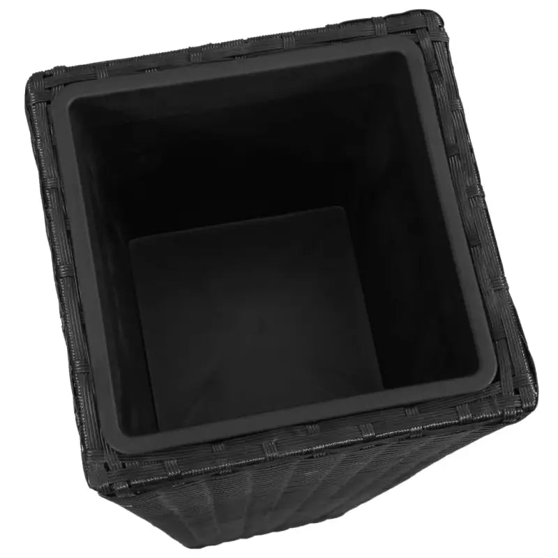 Poly rattan plantenbakken met verschillende maten en stalen frame - Bloempotten & plantenbakken