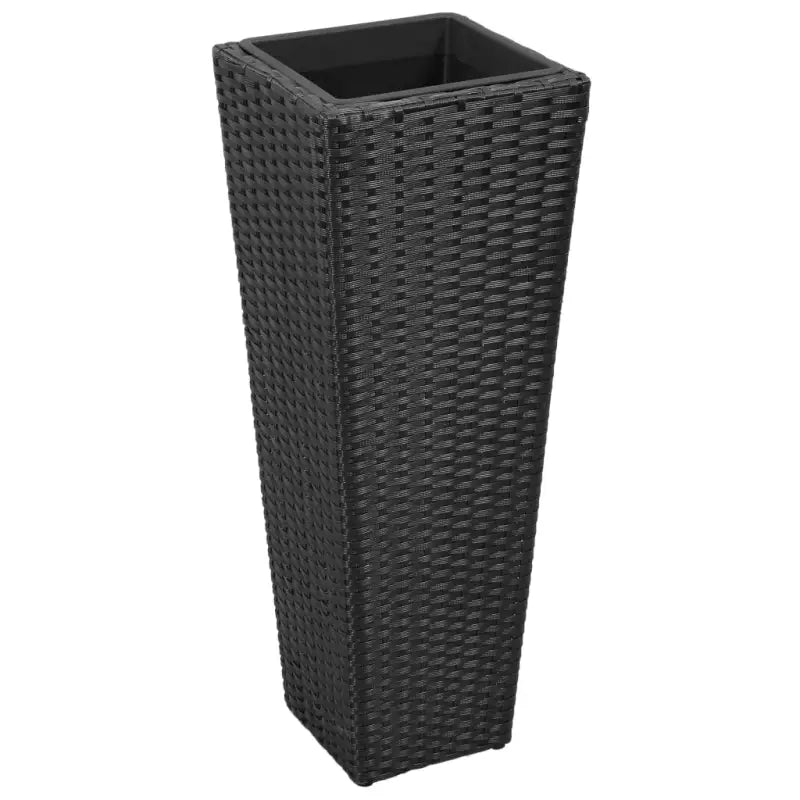 Poly rattan plantenbakken met verschillende maten en stalen frame - Bloempotten & plantenbakken