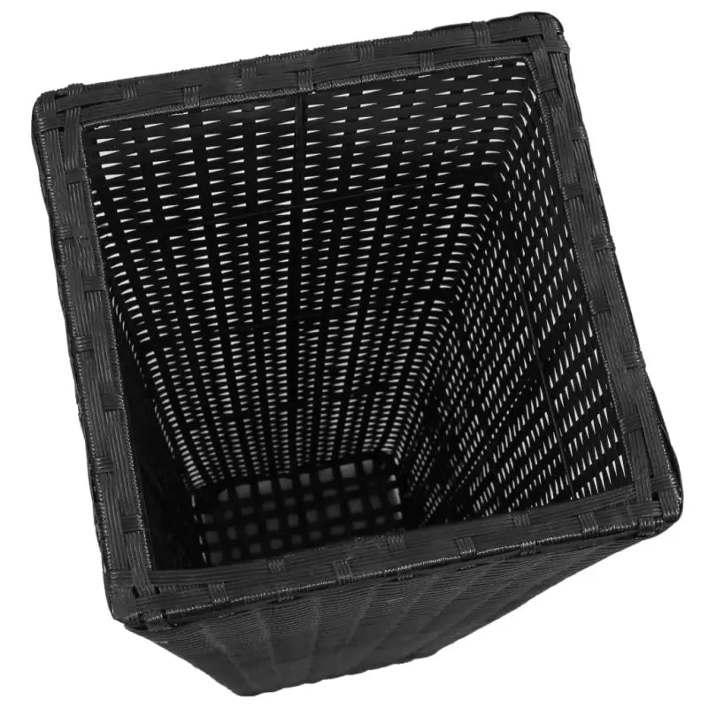 Poly rattan plantenbakken met verschillende maten en stalen frame - Bloempotten & plantenbakken