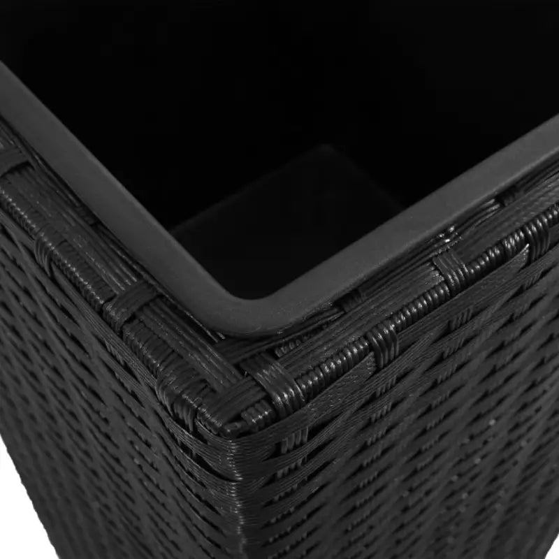 Poly rattan plantenbakken met verschillende maten en stalen frame - Bloempotten & plantenbakken