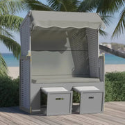 Poly rattan strandstoel biedt comfort en stijl voor buiten ontspanning - Ligstoelen