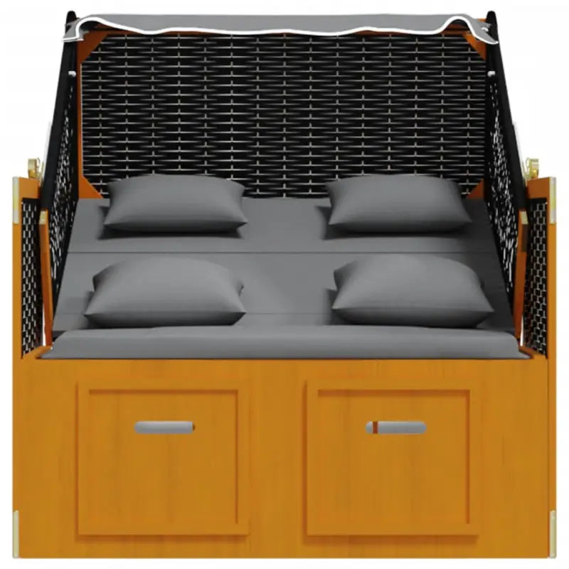 Poly Rattan Strandstoel Biedt Comfortabele Zitervaring voor Strand en Tuin - Ligstoelen