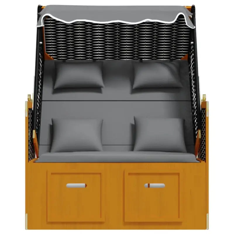 Poly Rattan Strandstoel Biedt Comfortabele Zitervaring voor Strand en Tuin - Ligstoelen