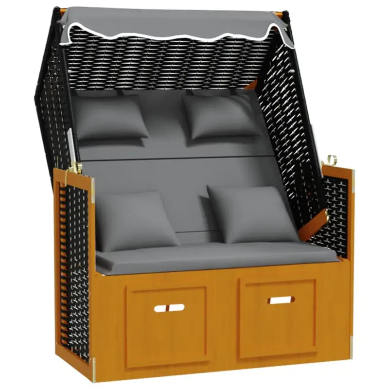 Poly Rattan Strandstoel Biedt Comfortabele Zitervaring voor Strand en Tuin - Ligstoelen