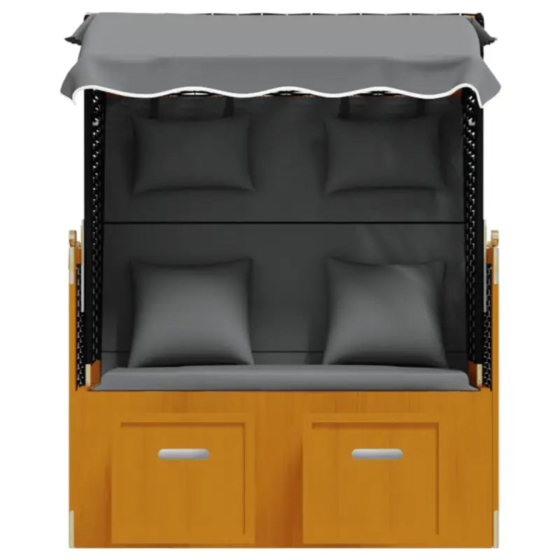 Poly Rattan Strandstoel Biedt Comfortabele Zitervaring voor Strand en Tuin - Ligstoelen