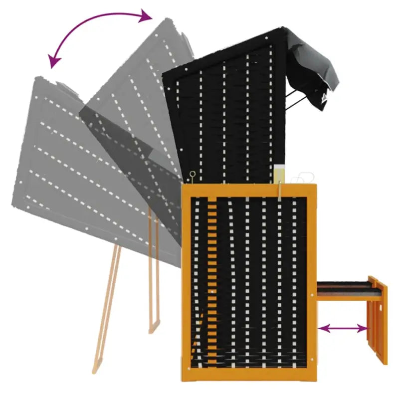 Poly Rattan Strandstoel Biedt Comfortabele Zitervaring voor Strand en Tuin - Ligstoelen