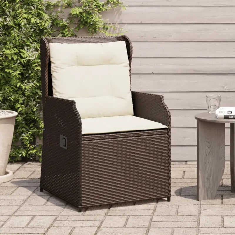 Poly rattan tuinbank voor een comfortabele zitervaring met wasbare hoes - Bruin / 2 / Fauteuil - Loungebanken