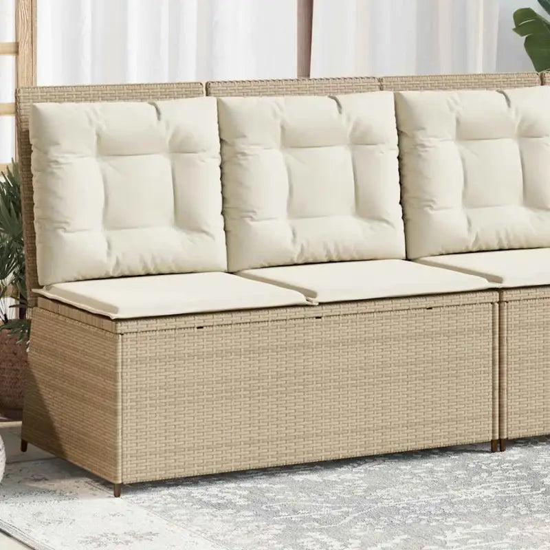 Poly rattan tuinbank voor een comfortabele zitervaring met wasbare hoes - Loungebanken