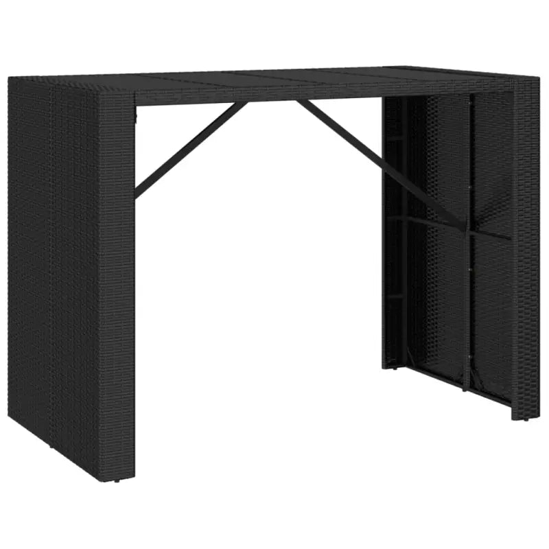 Poly rattan tuinbarset met gehard glas en eenvoudig schoon onderhoud - Tuinsets