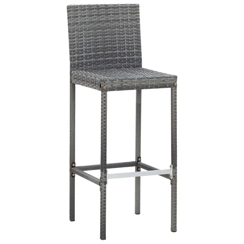 Poly Rattan Tuinbarset met Massief Acaciahout voor buitengebruik - Tuinsets