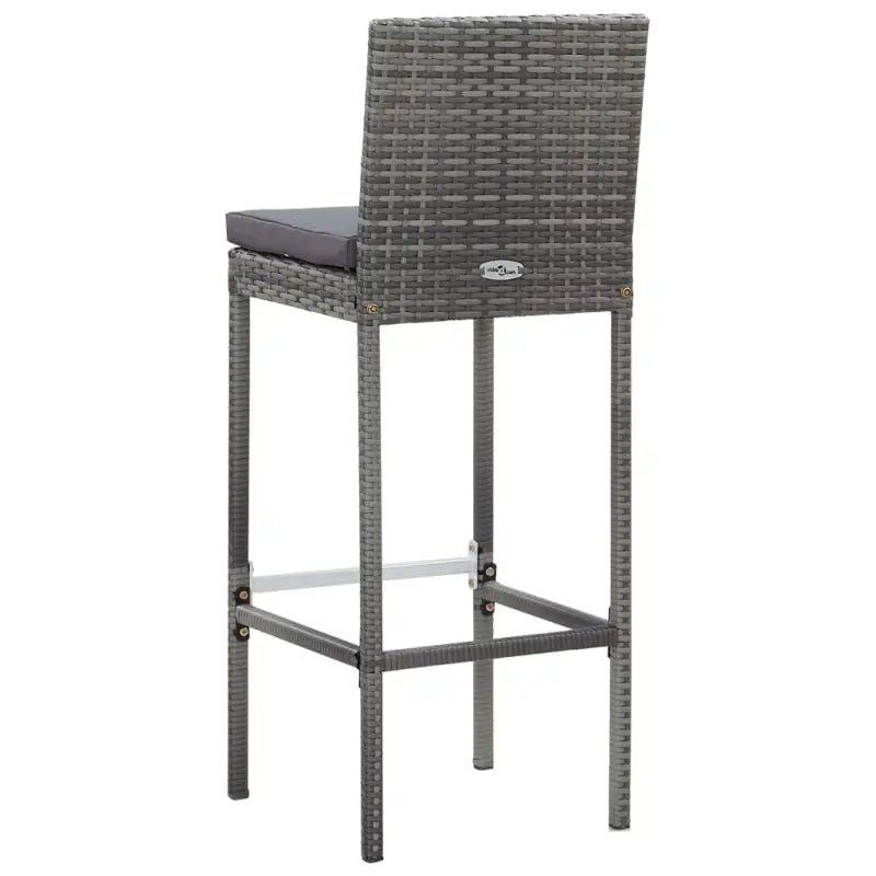 Poly Rattan Tuinbarset met Massief Acaciahout voor buitengebruik - Tuinsets