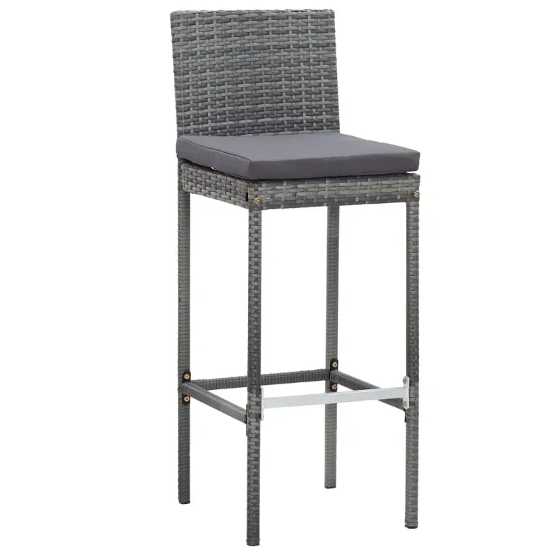 Poly Rattan Tuinbarset met Massief Acaciahout voor buitengebruik - Tuinsets