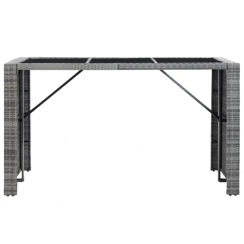Poly Rattan Tuinbarset met Mat Veiligheidsglas for een elegante tuinruimte - Tuinsets