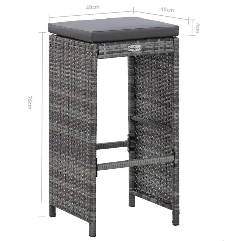Poly Rattan Tuinbarset met Mat Veiligheidsglas for een elegante tuinruimte - Tuinsets