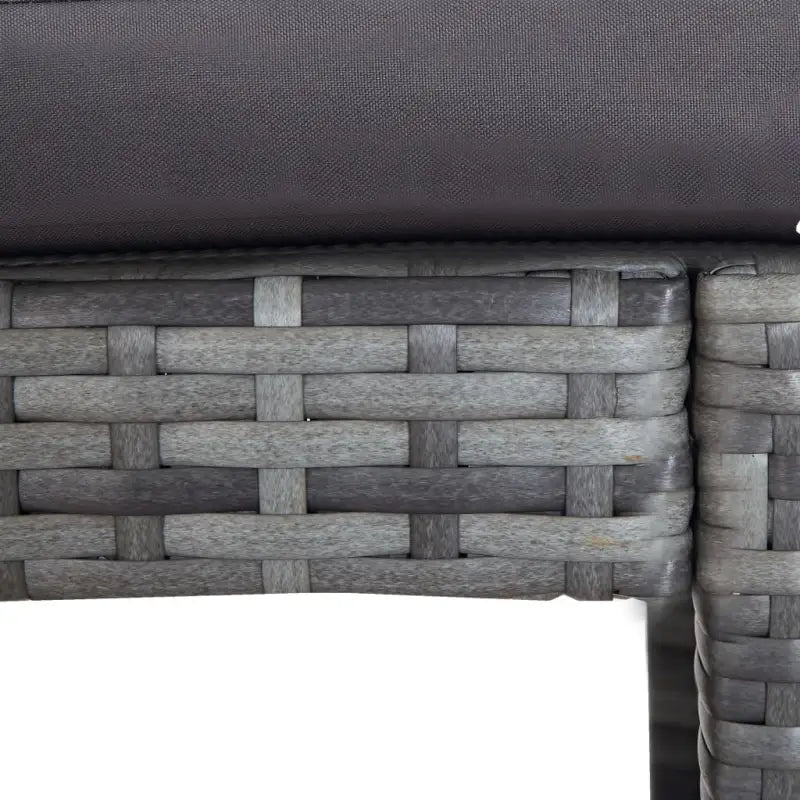 Poly Rattan Tuinbarset met Mat Veiligheidsglas for een elegante tuinruimte - Tuinsets