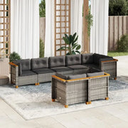 Poly rattan tuininset met natuurlijke olieafwerking en comfortabele zitervaring - Tuinsets