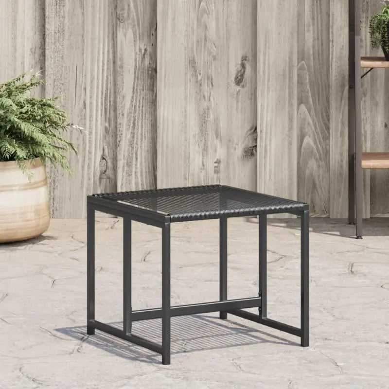 Poly rattan tuinkrukken voor een comfortabele zitervaring met wasbare hoes - Zwart / 1 / poly rattan - Tuinpoefs