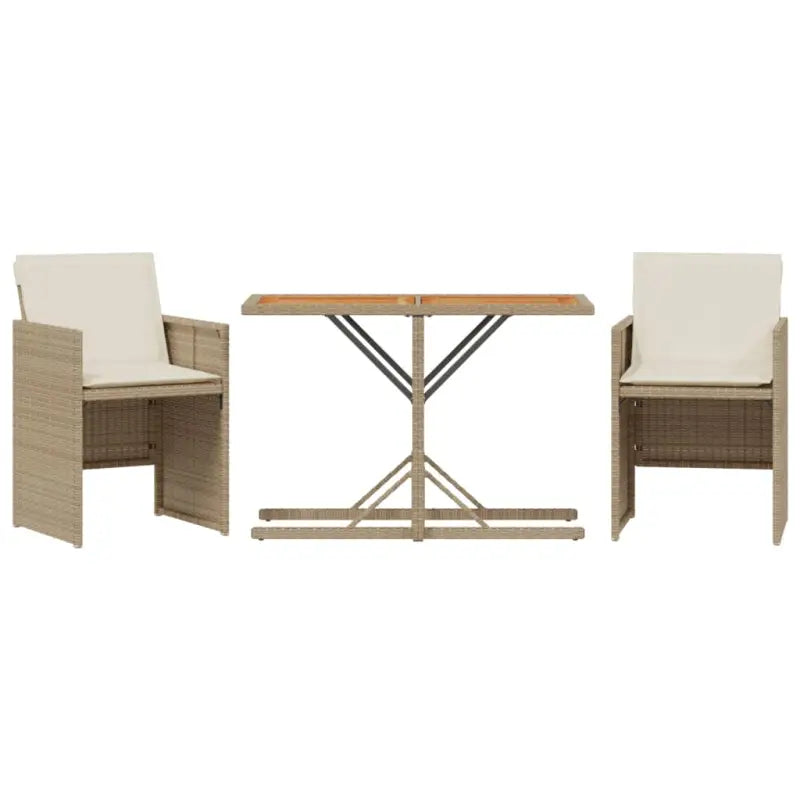 Poly rattan tuinset met comfortabele zitervaring en wasbare hoes - Tuinsets