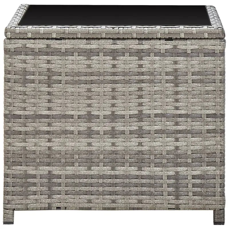 Poly rattan tuinset met gemakkelijk schoon en comfortabele afmetingen stoel - Verstelbare stoel zonder voetensteun