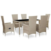 Poly rattan tuinset met gepoedercoate stalen frames en comfortabele stoelen - Tuinsets