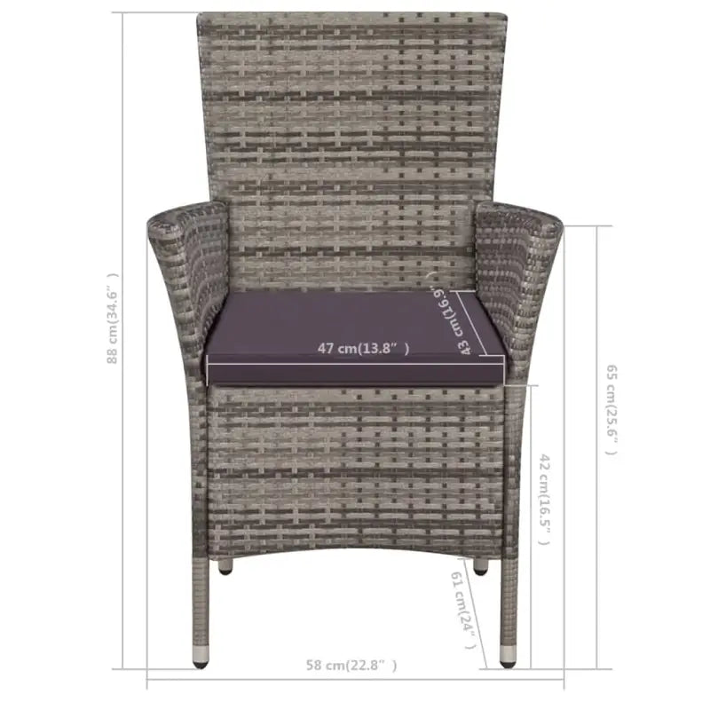 Poly Rattan Tuinset met levering bevat voor een eigentijdse buitenruimte - Tuinsets