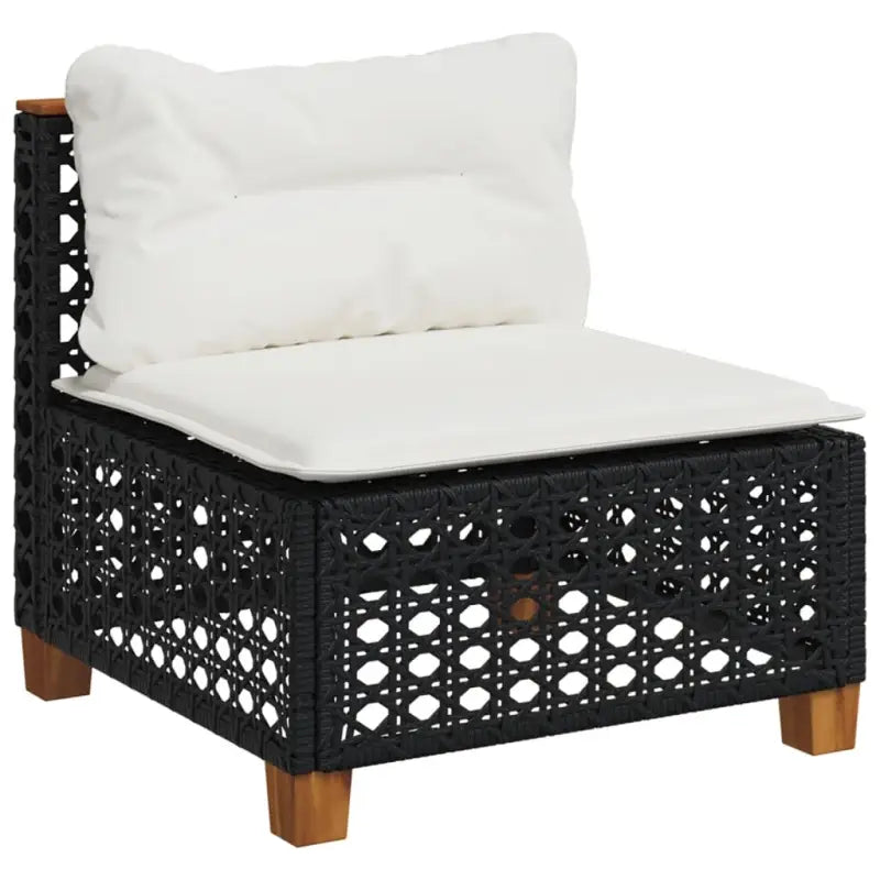 Poly Rattan Tuinset met Natuurlijke Olieafwerking voor Comfortabele Zitervaring - Tuinsets