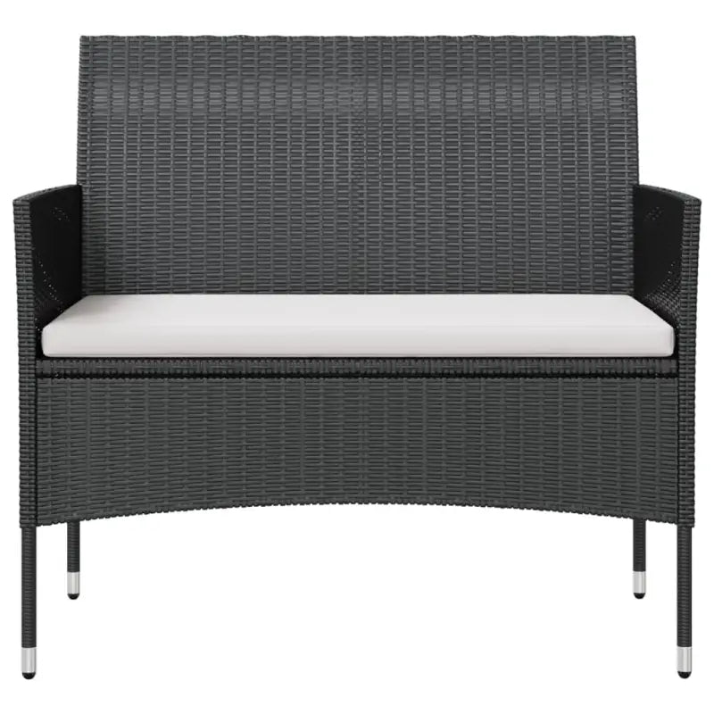 Poly rattan tuinset met ruime zittingsdiepte en breedte voor ontspanning - Tuinsets