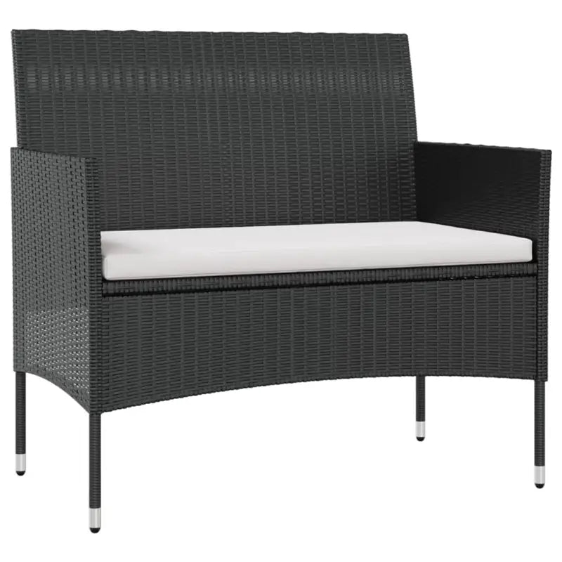 Poly rattan tuinset met ruime zittingsdiepte en breedte voor ontspanning - Tuinsets