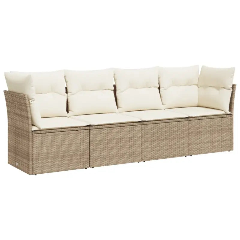Poly Rattan Tuinset met Waterdichte Tas en Gepoedercoat Staal - Tuinsets