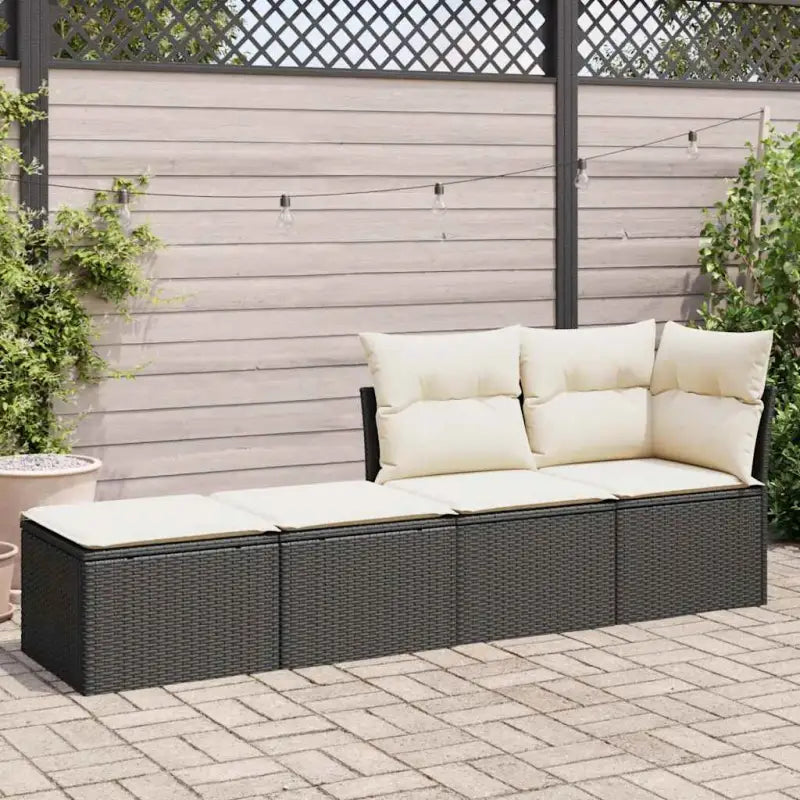 Poly Rattan Tuinset met Waterdichte Tas en Wasbare Hoes - Tuinsets