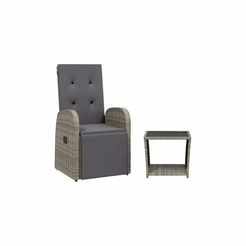 Poly rattan tuinset voor comfortabele zitervaring en gemakkelijk schoonmaken - Met voetensteun - Tuinsets